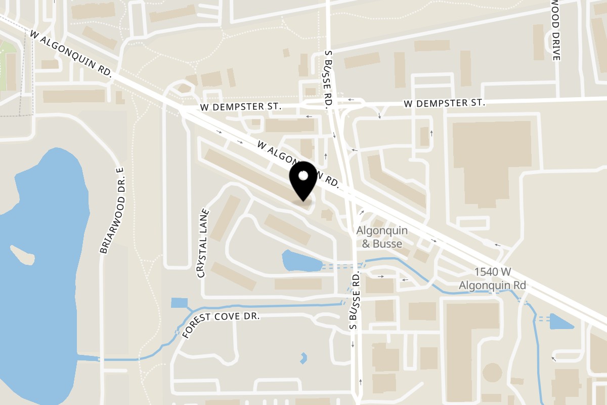 Map showing the location of Something Healthy: Guiltless Kitchen on 1705 Algonquin Rd in Mt Prospect